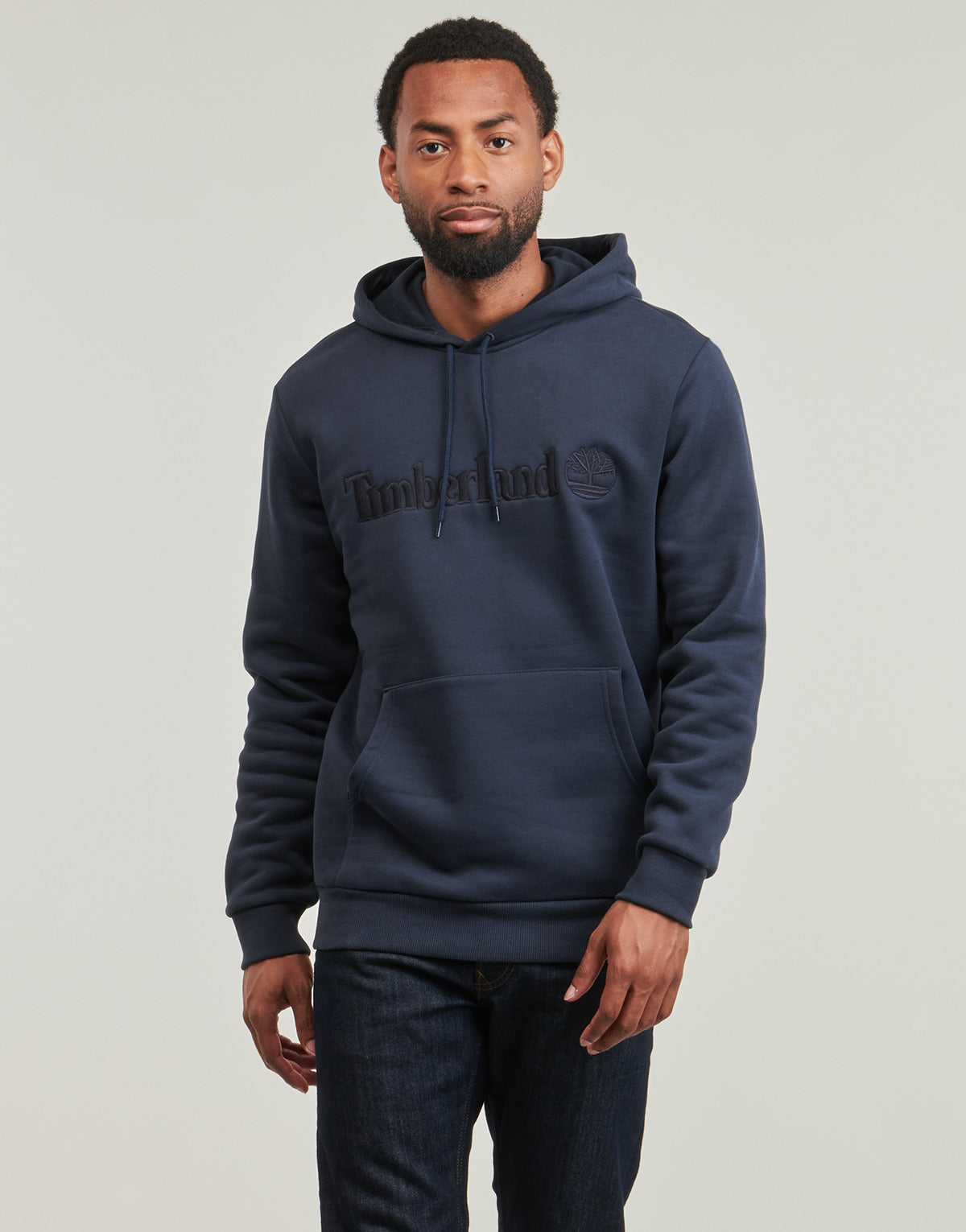 Felpa Uomo Timberland Embroidery Tonal Hoodie Marine
