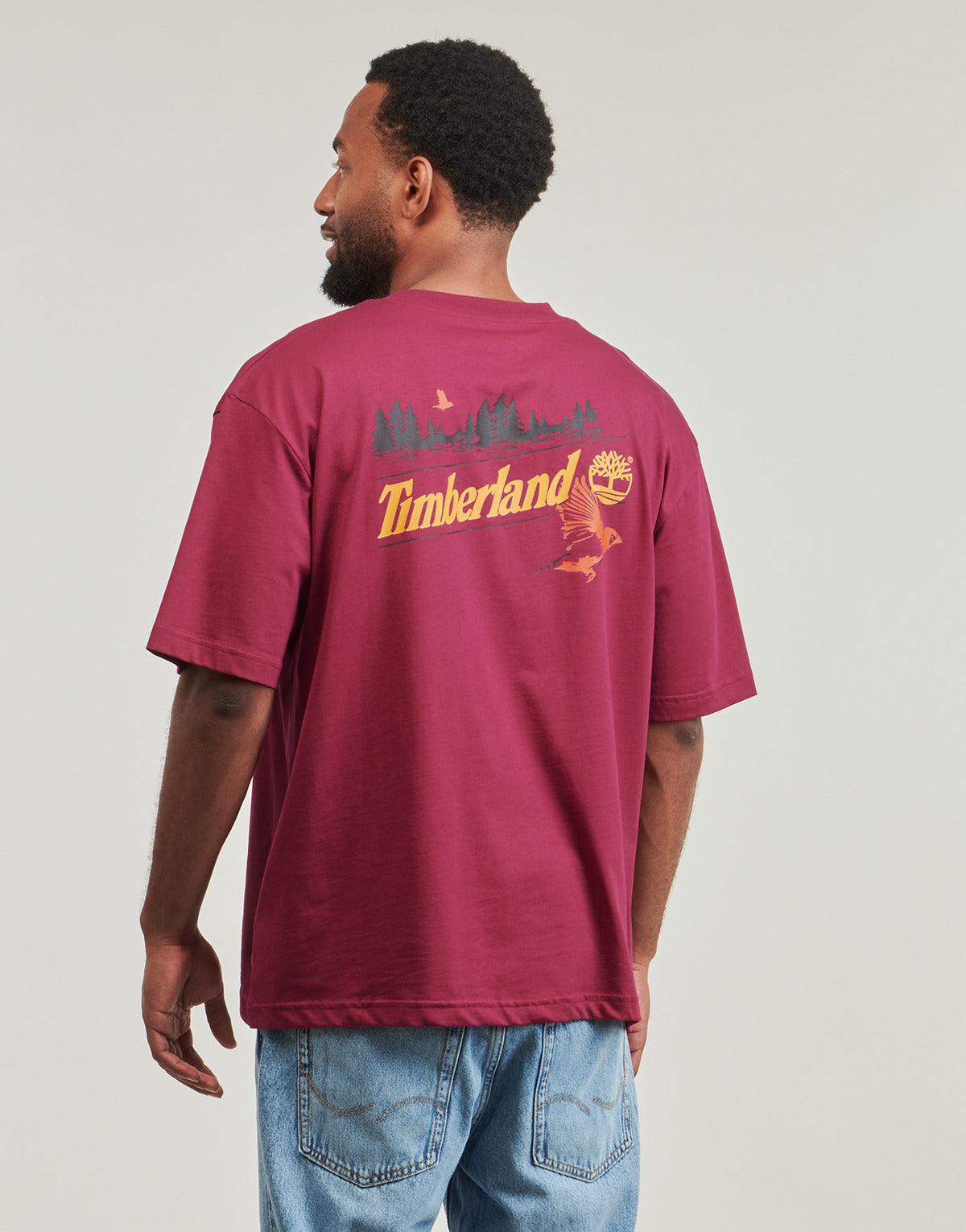 T-shirt Uomo Timberland SS GRAPHIC TEE Bordeaux