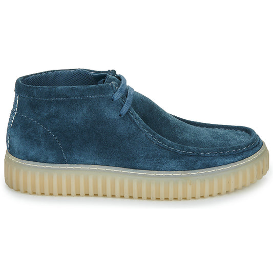 Sneakers alte Uomo Clarks  Torhill Hi  Blu