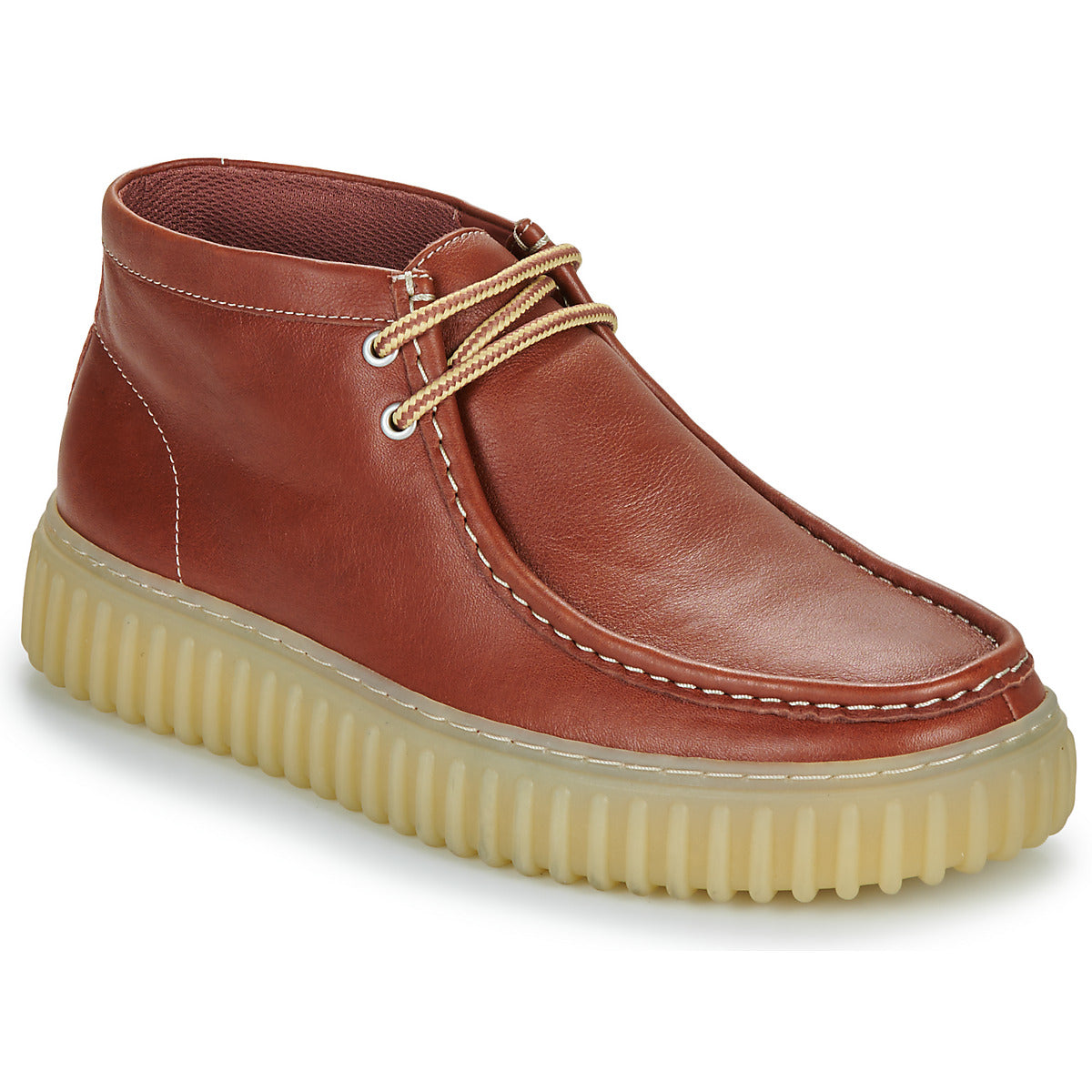 Sneakers alte Uomo Clarks  Torhill Hi  Marrone