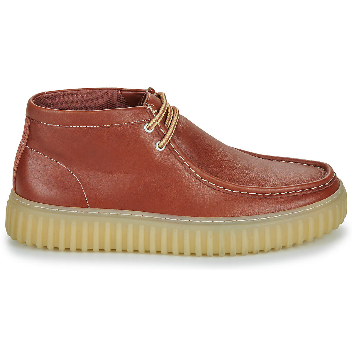 Sneakers alte Uomo Clarks  Torhill Hi  Marrone