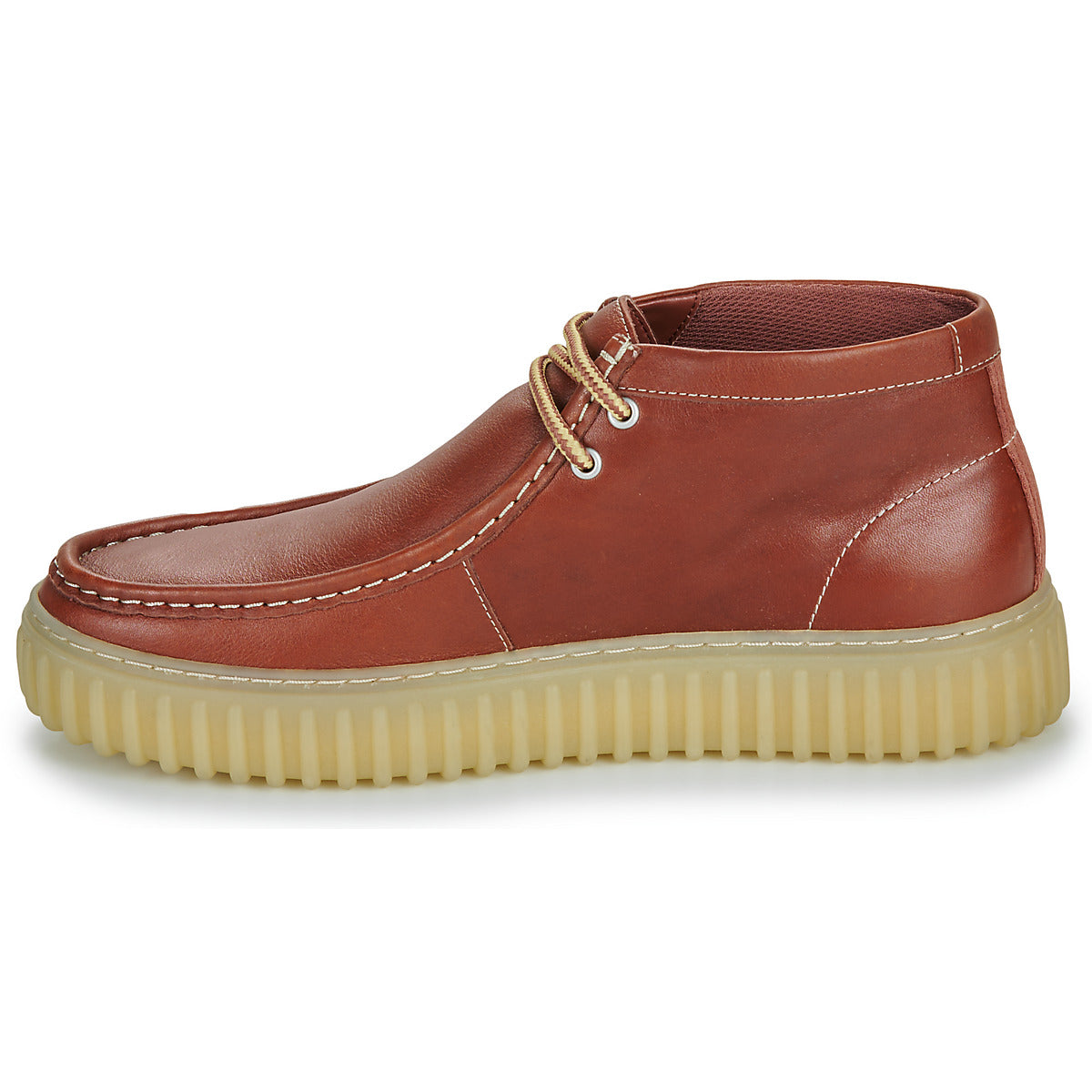 Sneakers alte Uomo Clarks  Torhill Hi  Marrone