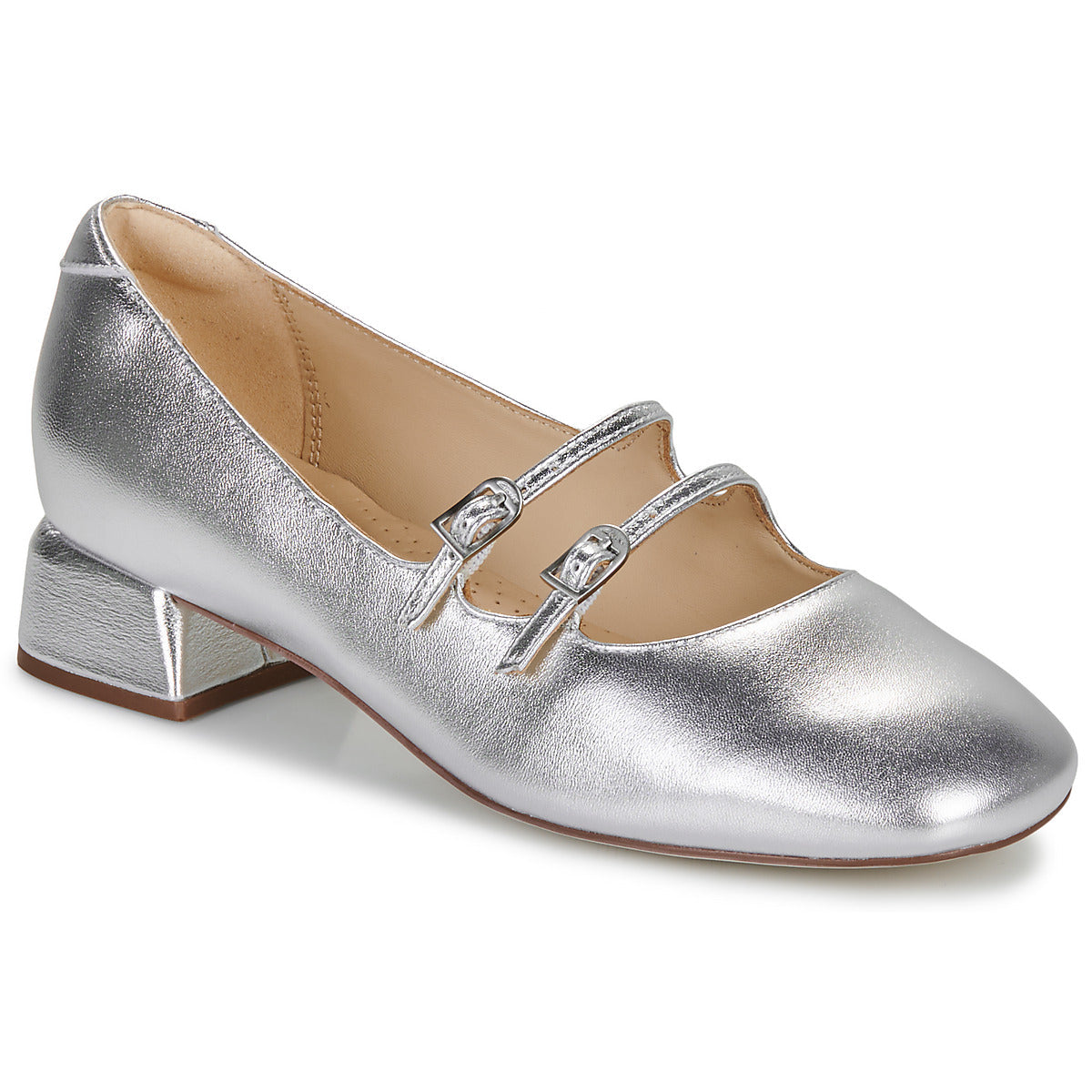 Ballerine Donna Clarks Daiss30 Shine Argento