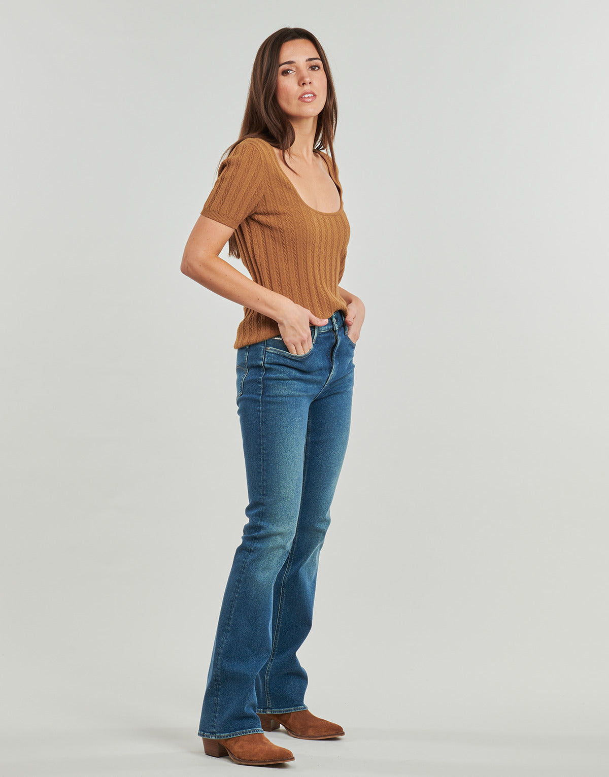 Jeans Bootcut Donna G-Star Raw NOXER BOOTCUT WMN Blu