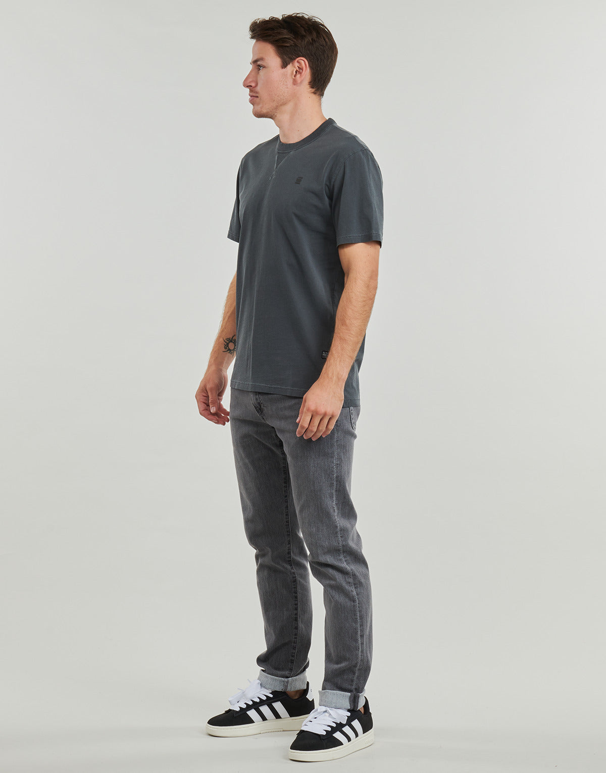 T-shirt Uomo G-Star Raw NIFOUS R T Nero