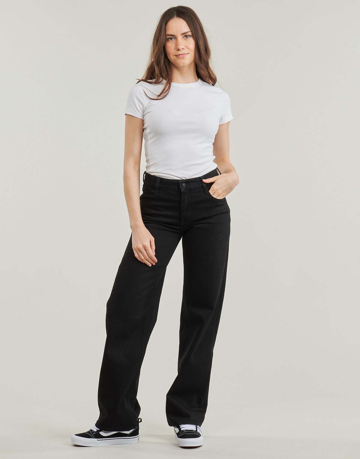 Jeans Flare Donna G-Star Raw JUDEE LOOSE WMN Nero