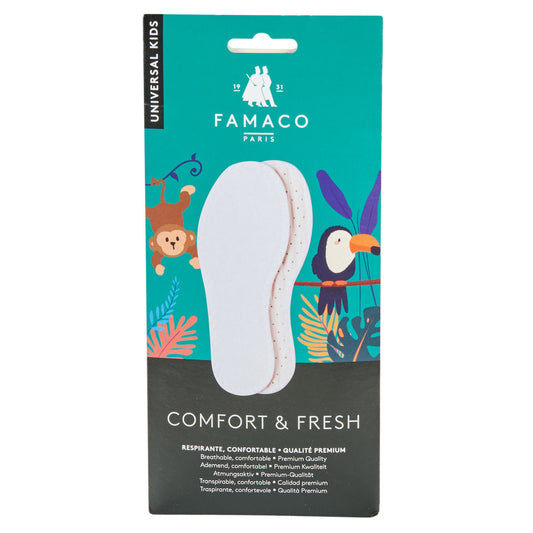Accessori scarpe ragazza Famaco Semelle confort fresh T28 Bianco