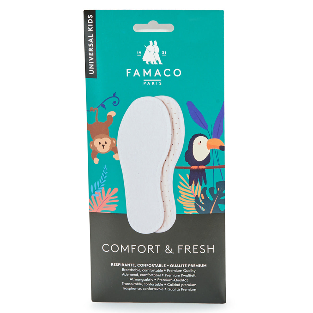 Accessori scarpe ragazza Famaco Semelle confort fresh T30 Bianco
