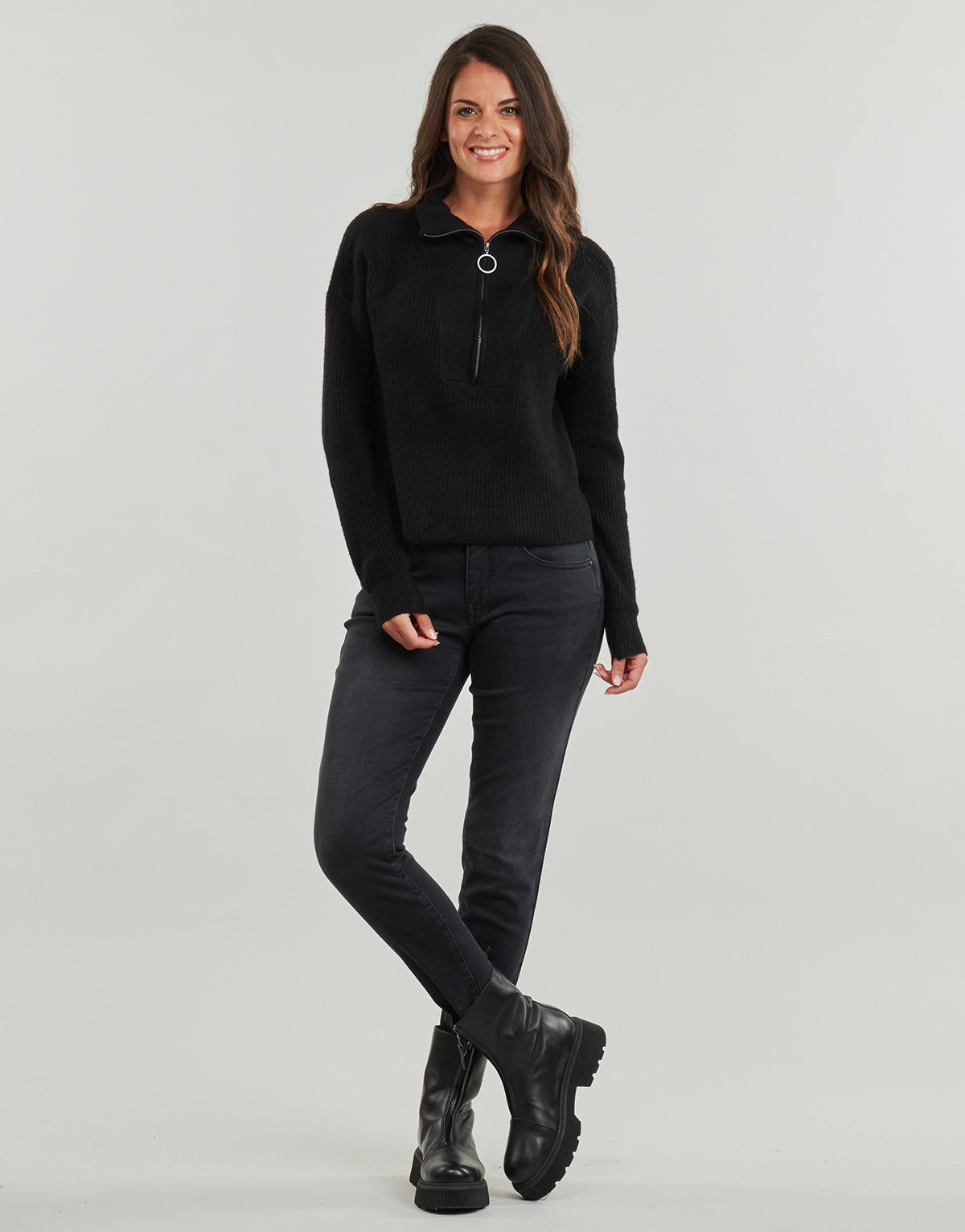 Jeans Slim Donna Freeman T.Porter SOPHY S-SDM Nero