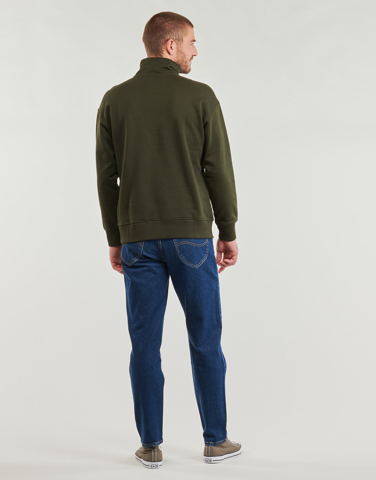 Maglione Uomo Lee HALF ZIP SWS Kaki