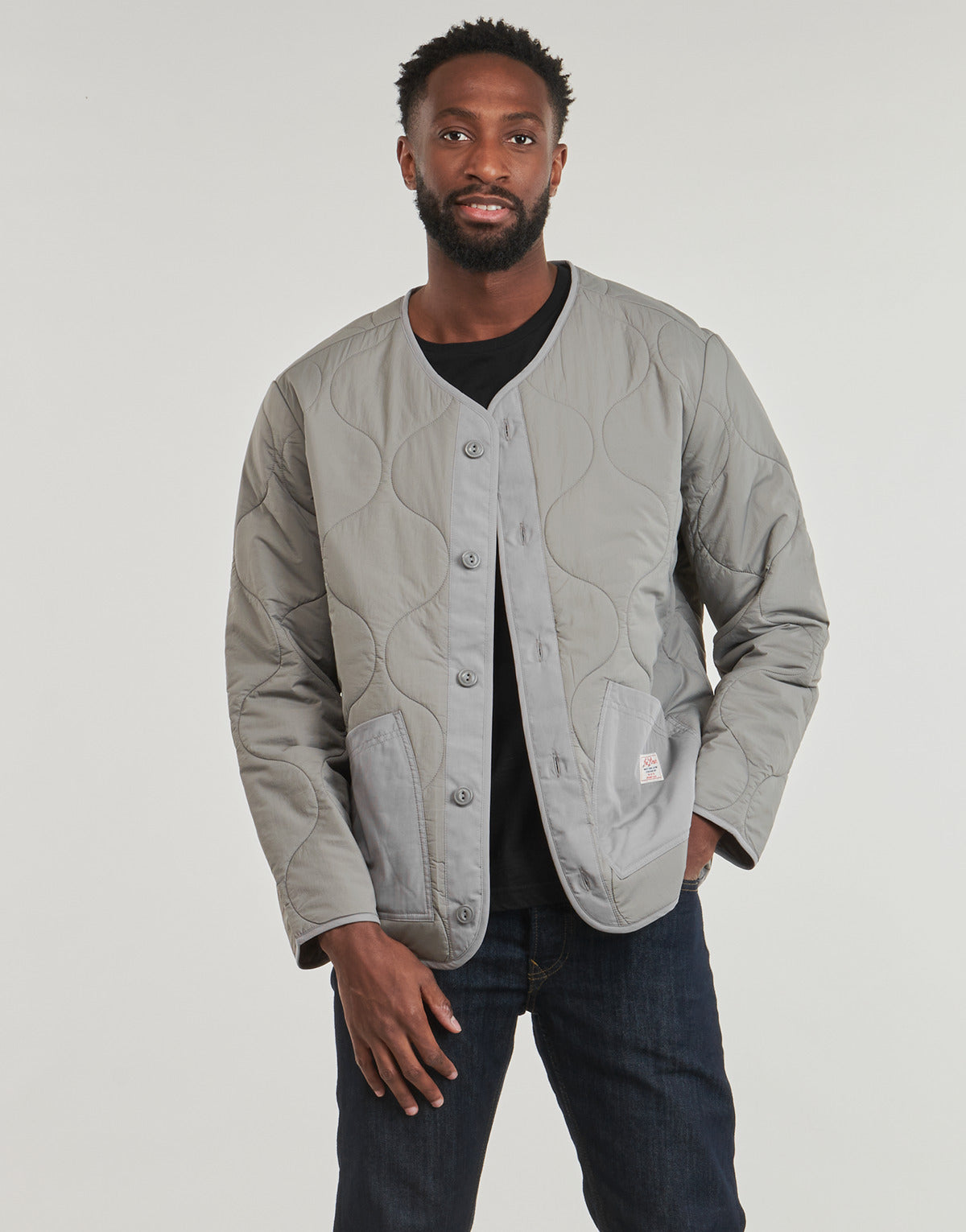 Giubbotto Uomo Lee QUILTED LINER JACKET Grigio