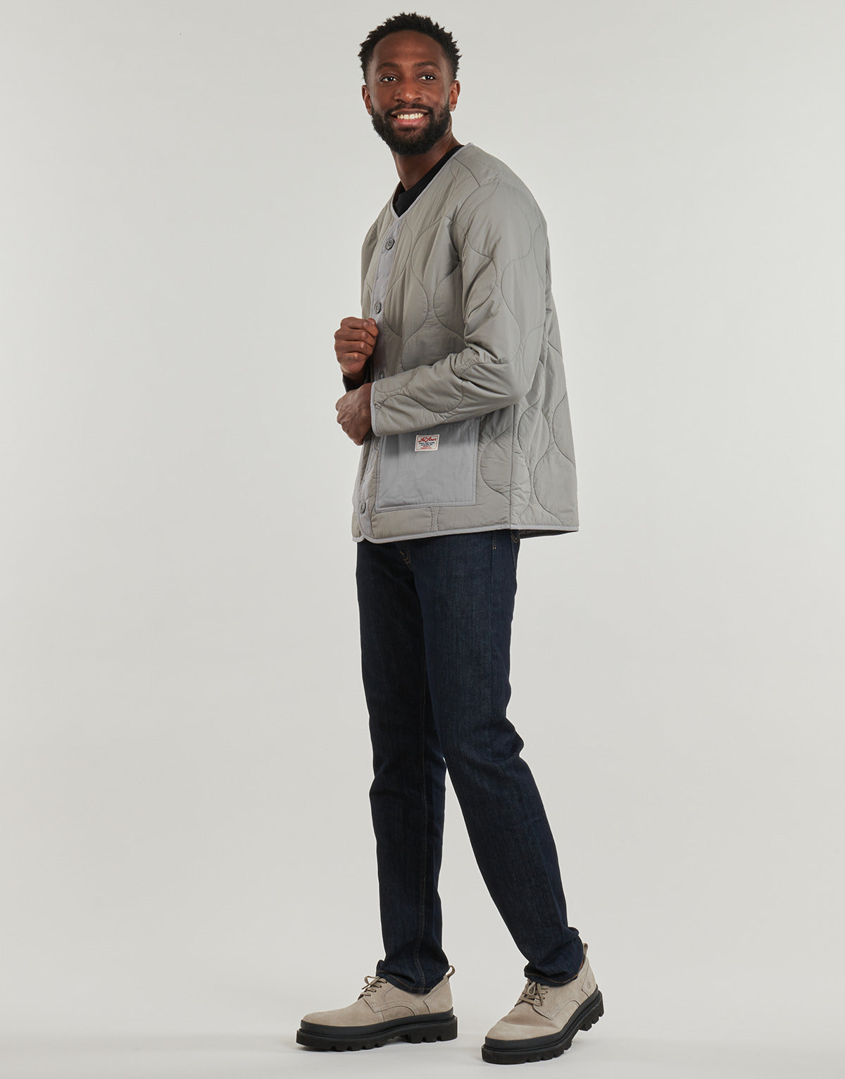 Giubbotto Uomo Lee QUILTED LINER JACKET Grigio