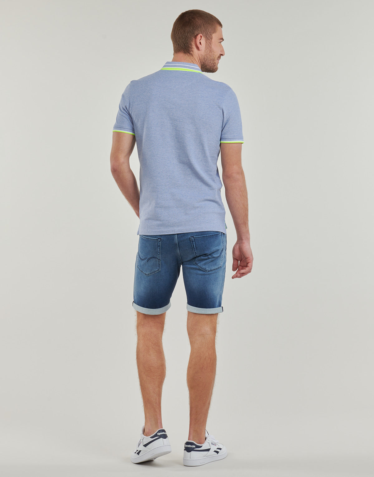 Polo Uomo Jack & Jones JJEPAULOS POLO SS Blu