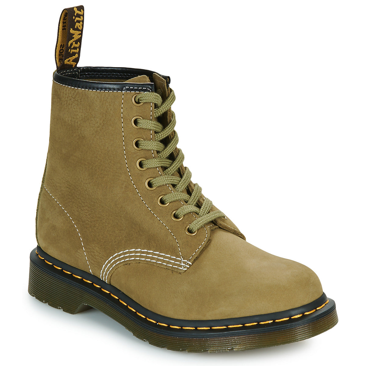 Stivaletti Uomo Dr. Martens  1460 MUTED OLIVE NUBUCK  Kaki