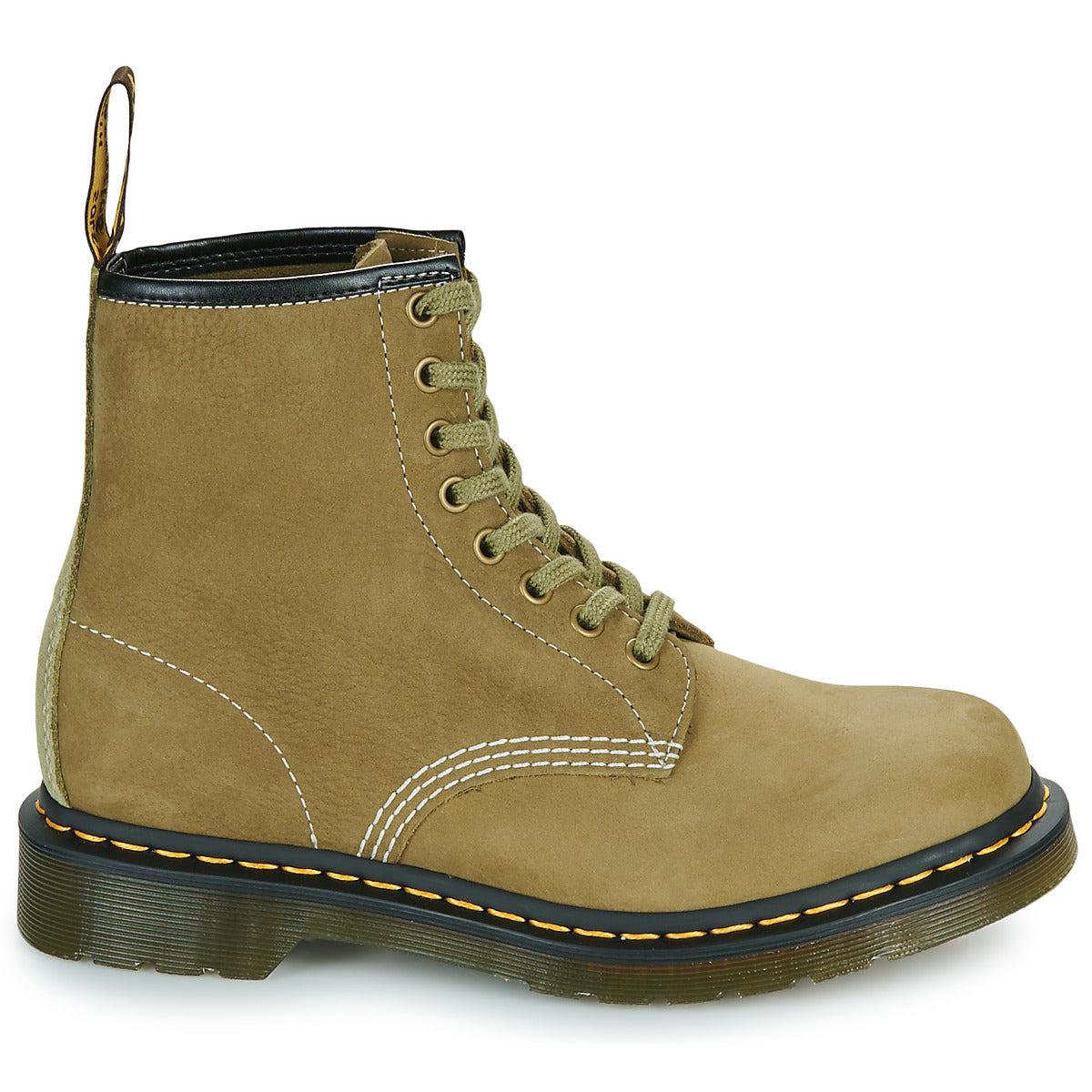 Stivaletti Donna Dr. Martens  1460 MUTED OLIVE NUBUCK  Kaki