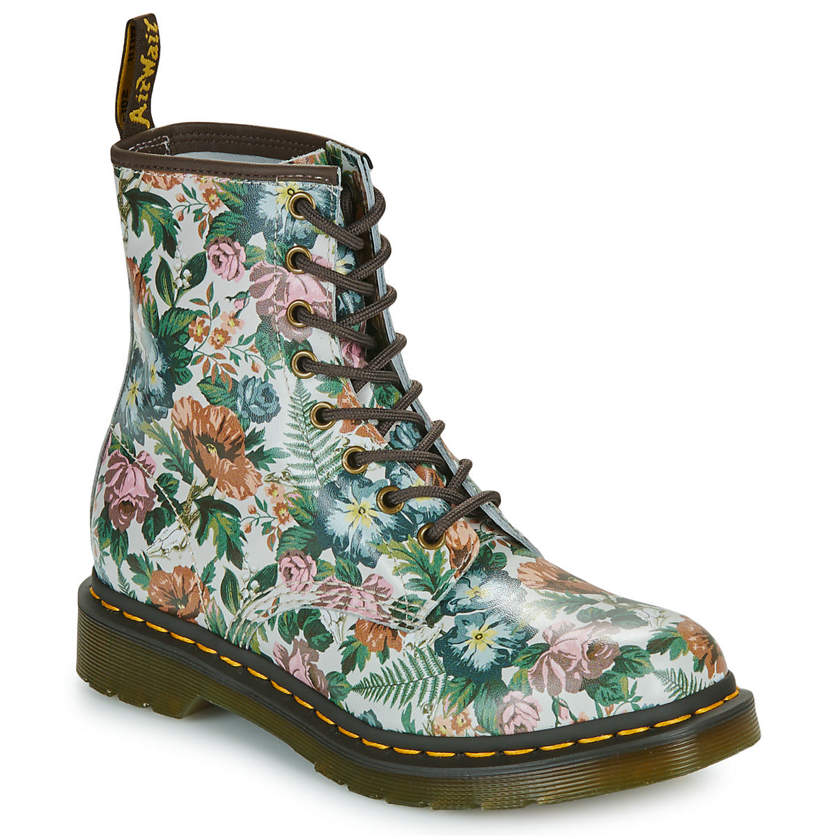 Stivaletti Donna Dr. Martens  1460 W Multi Floral Garden Print Backhand  Multicolore