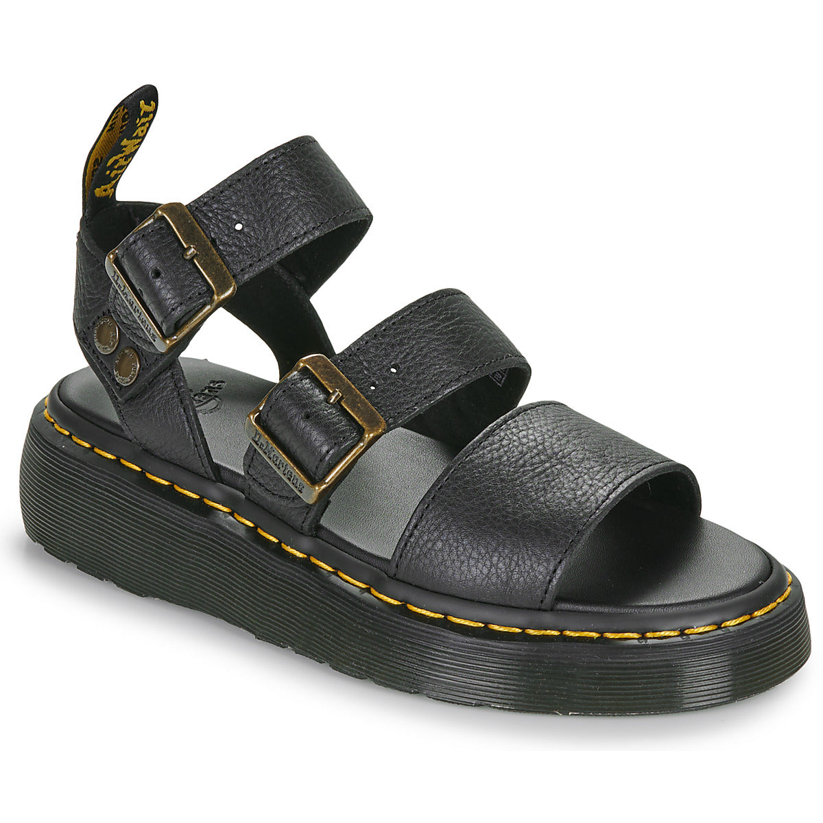 Sandali Donna Dr. Martens  Gryphon Quad Black Pisa  Nero