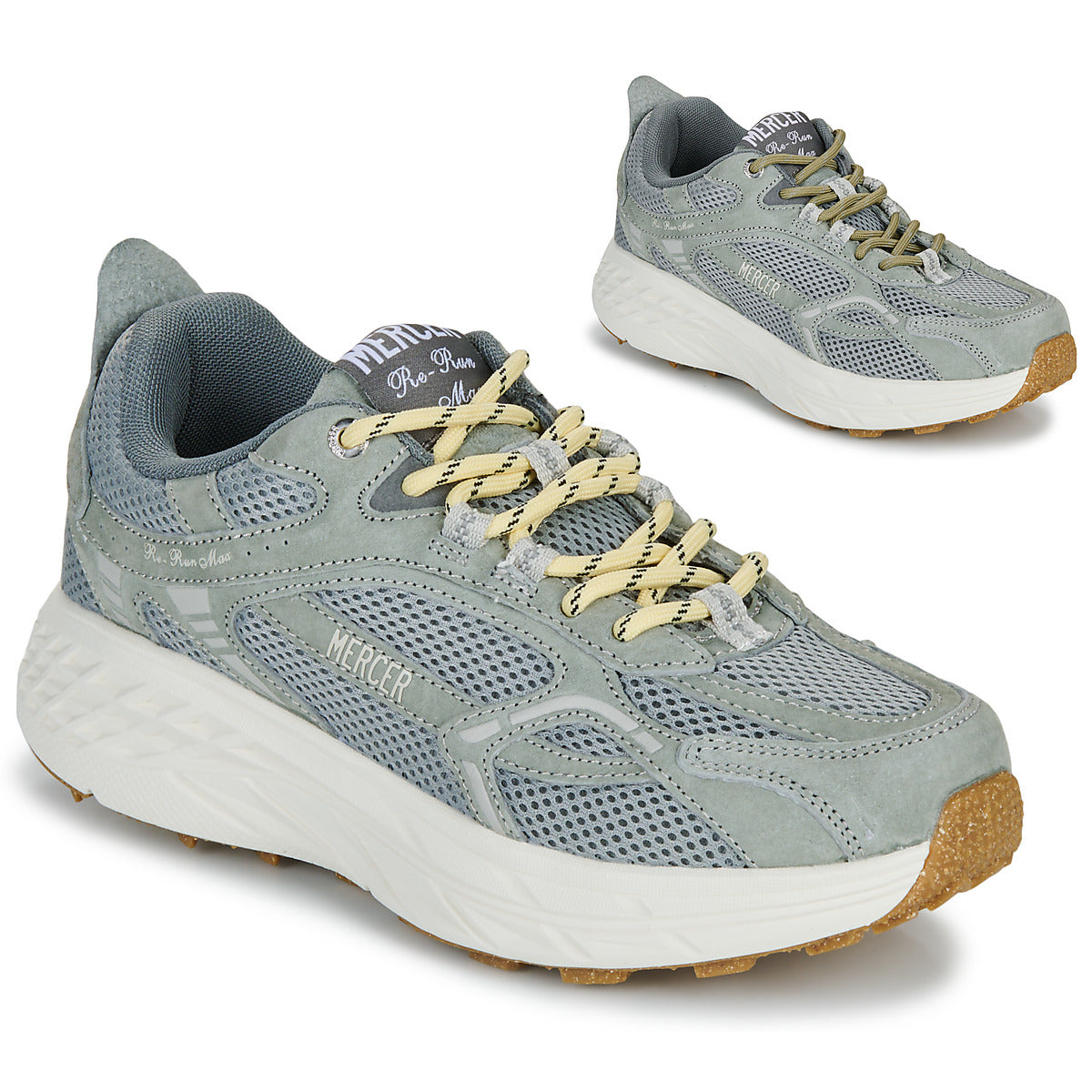 Sneakers Uomo Mercer Amsterdam  THE RE-RUN MAX NUBUCK  Grigio