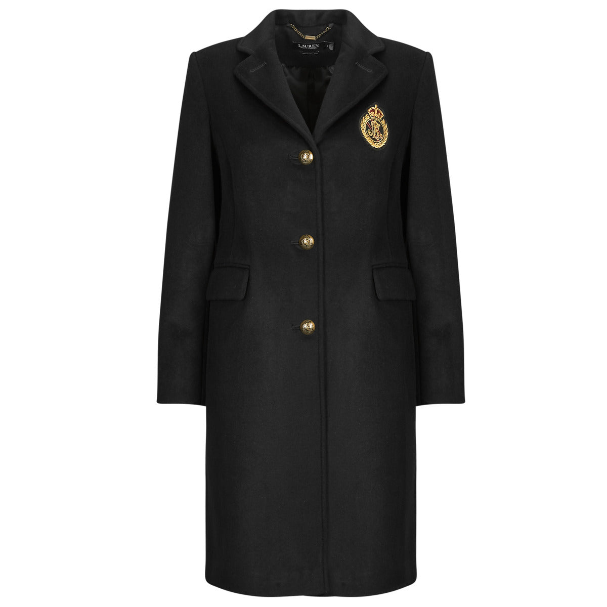 Mantella Donna Lauren Ralph Lauren  CRESTED WOOL-LINED-COAT  Nero