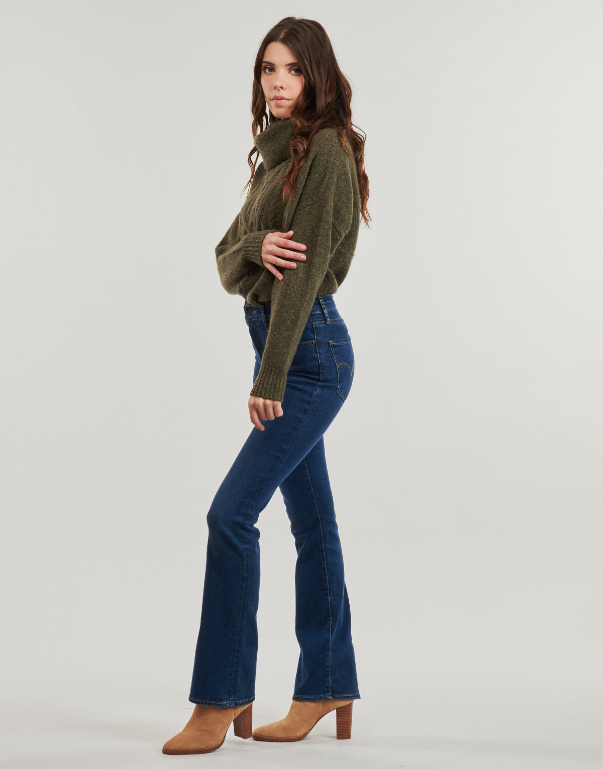 Maglione Donna Lauren Ralph Lauren CAISYN-LONG SLEEVE-PULLOVER Kaki