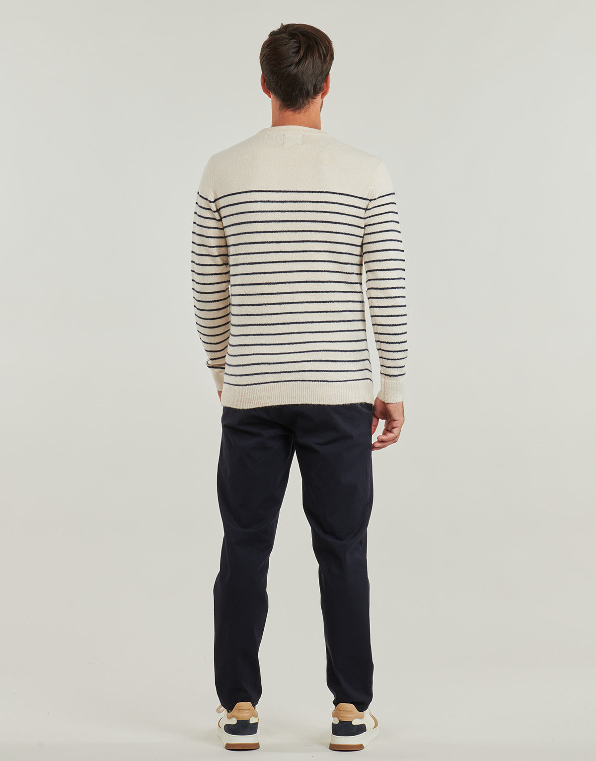 Maglione Uomo Petrol Industries MEN KNITWEAR ROUND NECK BASIC Bianco