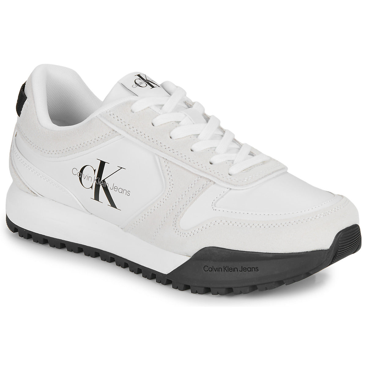 Sneakers Uomo Calvin Klein Jeans  TOOTHY RUNNER IRREGULARLINES  Bianco