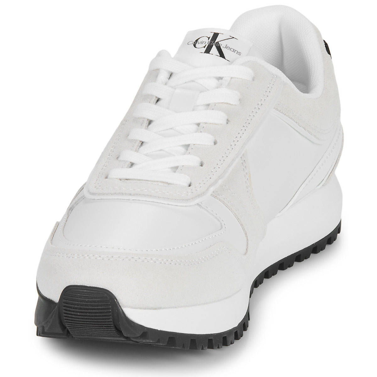 Sneakers Uomo Calvin Klein Jeans  TOOTHY RUNNER IRREGULARLINES  Bianco