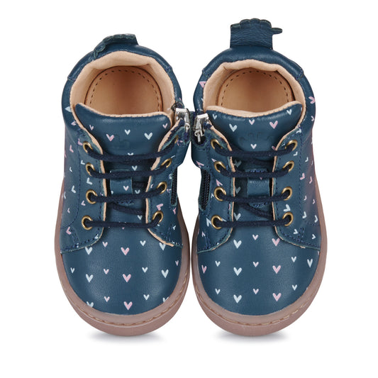 Scarpe bambini ragazza Easy Peasy  MY DEBOO LACET+  Blu