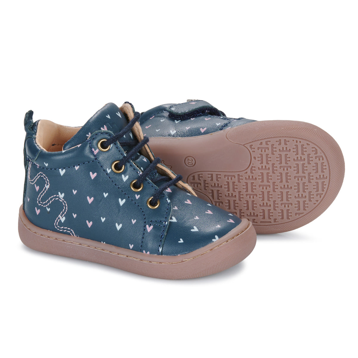 Scarpe bambini ragazza Easy Peasy  MY DEBOO LACET+  Blu