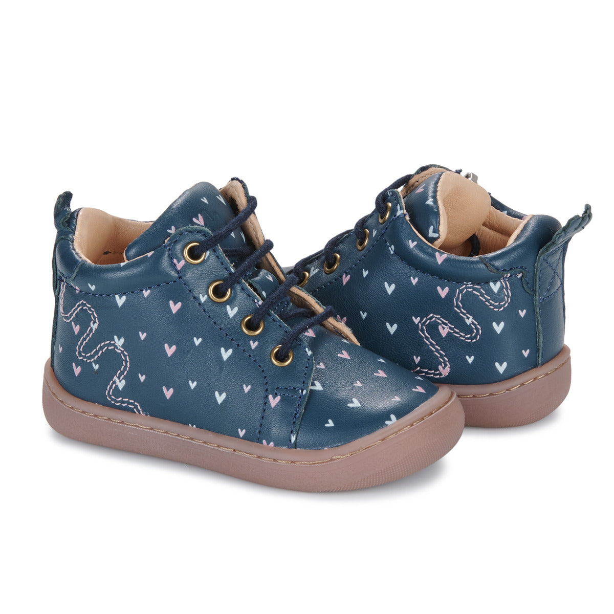 Scarpe bambini ragazza Easy Peasy  MY DEBOO LACET+  Blu