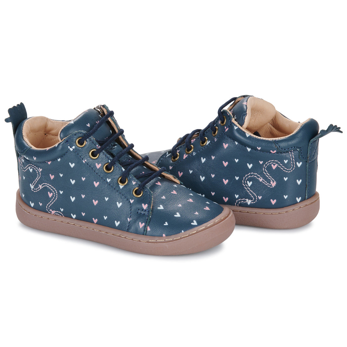 Scarpe bambini ragazza Easy Peasy  MY DEBOO LACET+  Blu