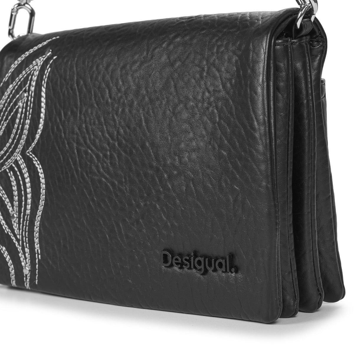 Borsa a tracolla Donna Desigual  BAG GOODALL DORTMUND FLAP 2.0  Nero