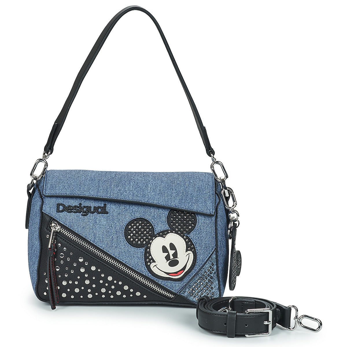 Borsa a spalla Donna Desigual  BAG MICKEY DENIM EDGE PHUKET MINI NF PU  Blu