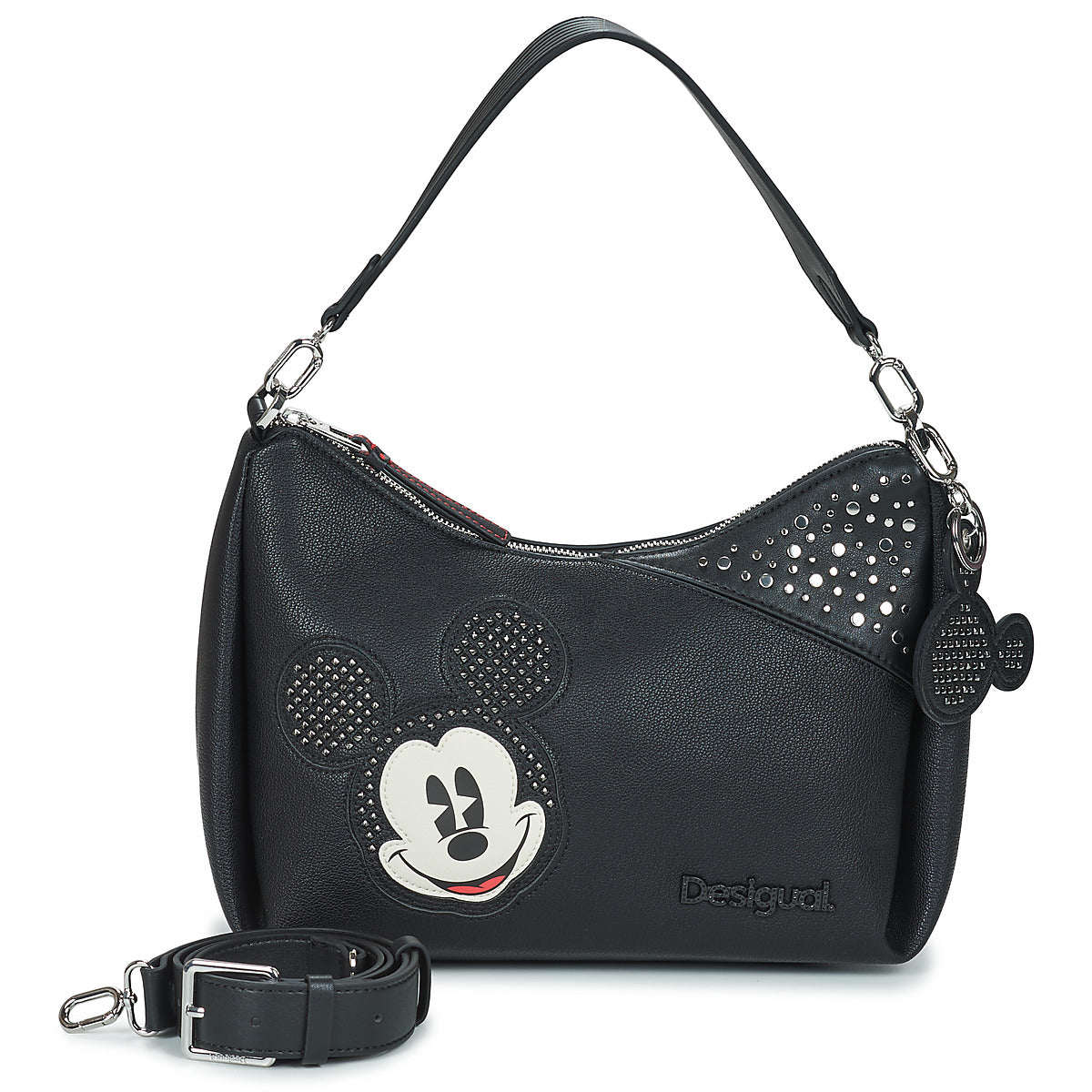 Borsa a spalla Donna Desigual  BAG MICKEY STUDSTYLE BLACK MAYARI MAXI  Nero