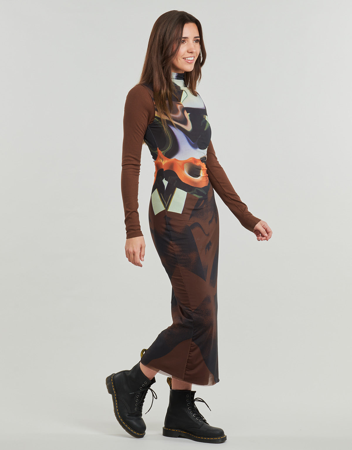 Abito lungo Donna Desigual VEST LINCOLN Nero