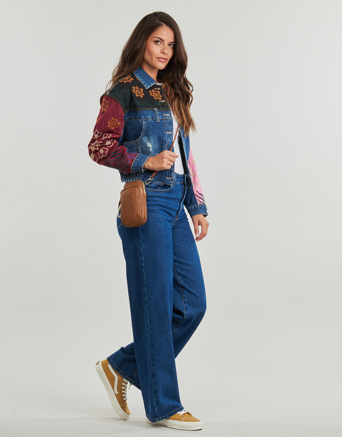 Giacca in jeans Donna Desigual CHAQ MADRID Multicolore
