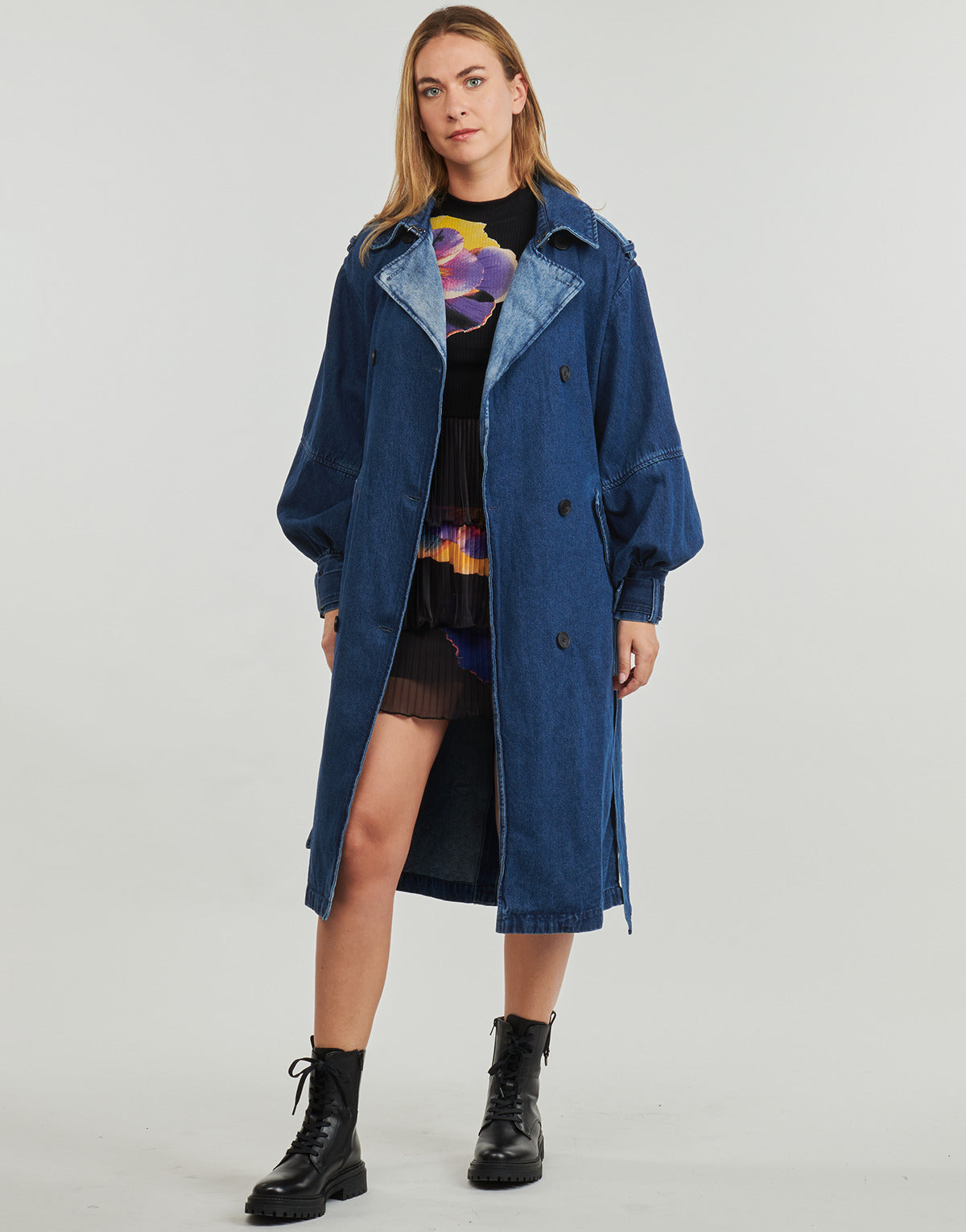 Trench Donna Desigual CHAQ BERLIN Blu