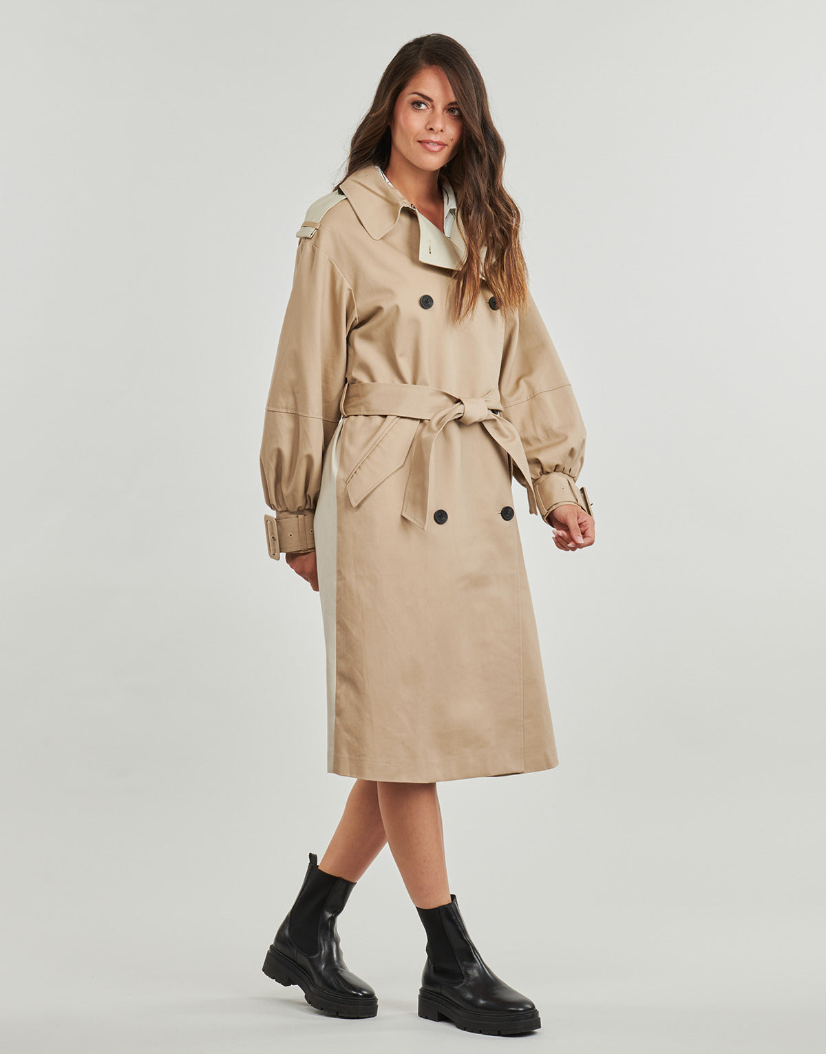 Trench Donna Desigual CHAQ COLONIA Beige