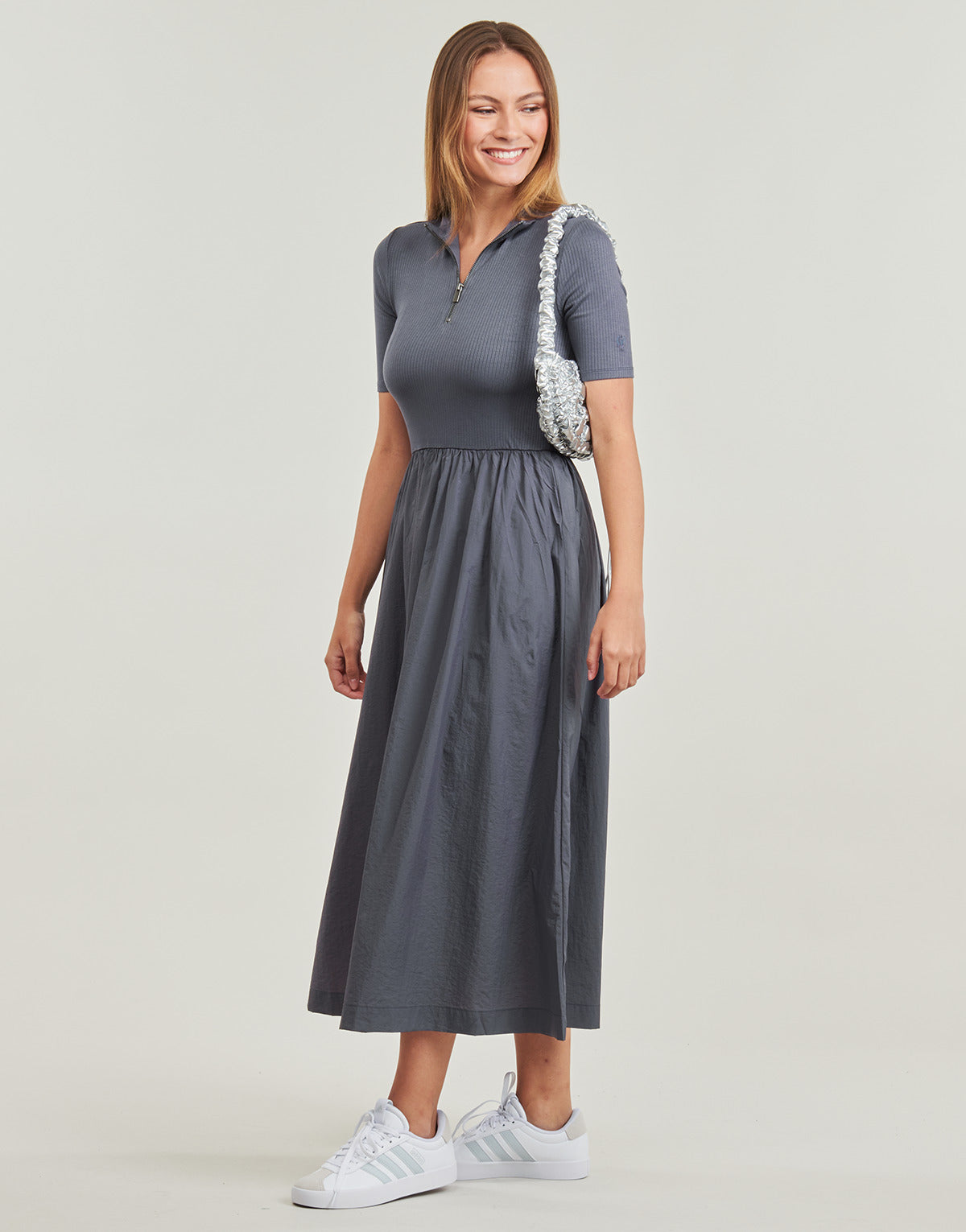 Abito lungo Donna Desigual VEST BOSTON Grigio