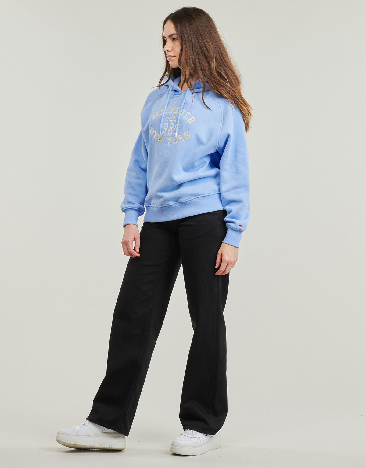 Felpa Donna Tommy Hilfiger MDRN REG SCRIPT SWEATSHIRT Blu