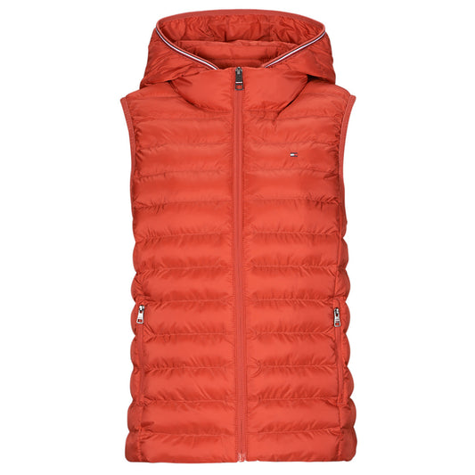 Piumino Donna Tommy Hilfiger LW PADDED GLOBAL STRIPE VEST Rosso