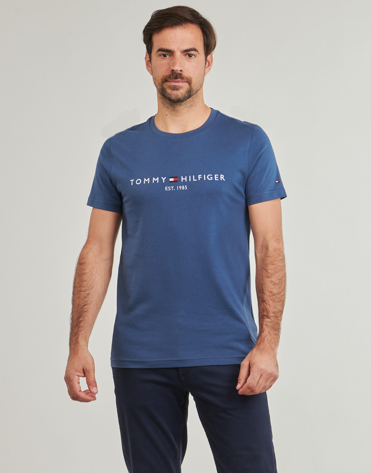 T-shirt Uomo Tommy Hilfiger LOGO TEE Blu