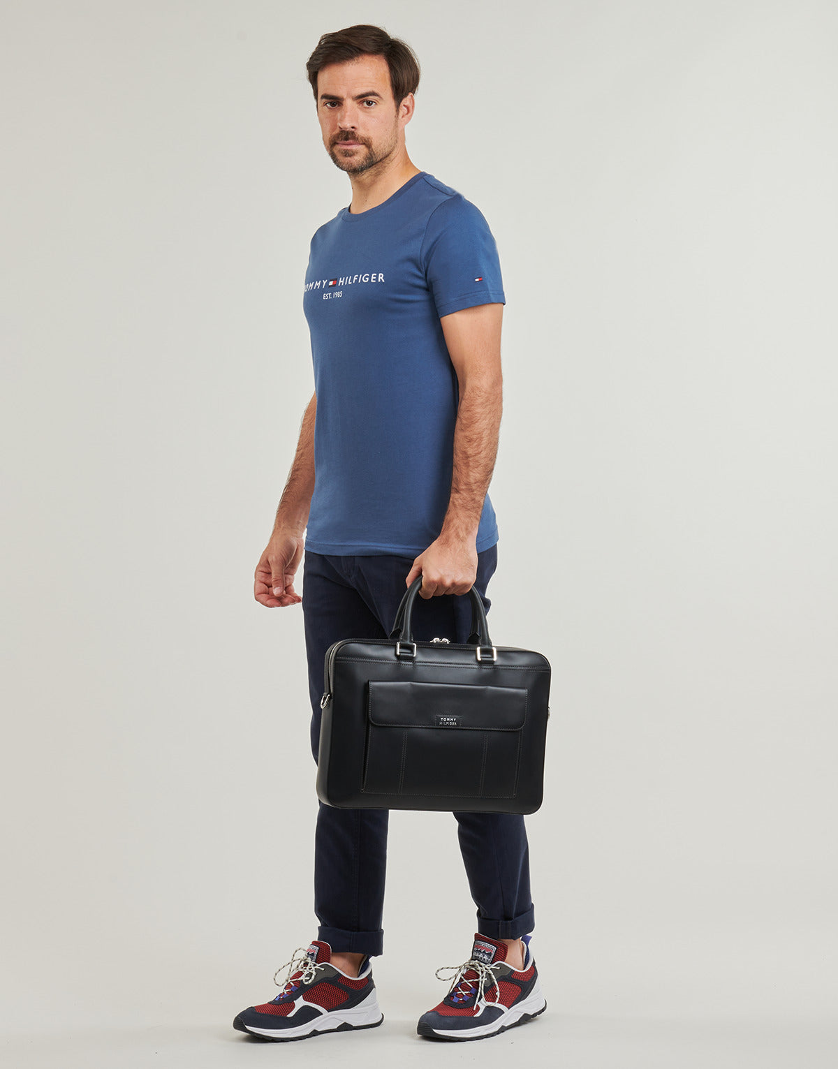 T-shirt Uomo Tommy Hilfiger LOGO TEE Blu