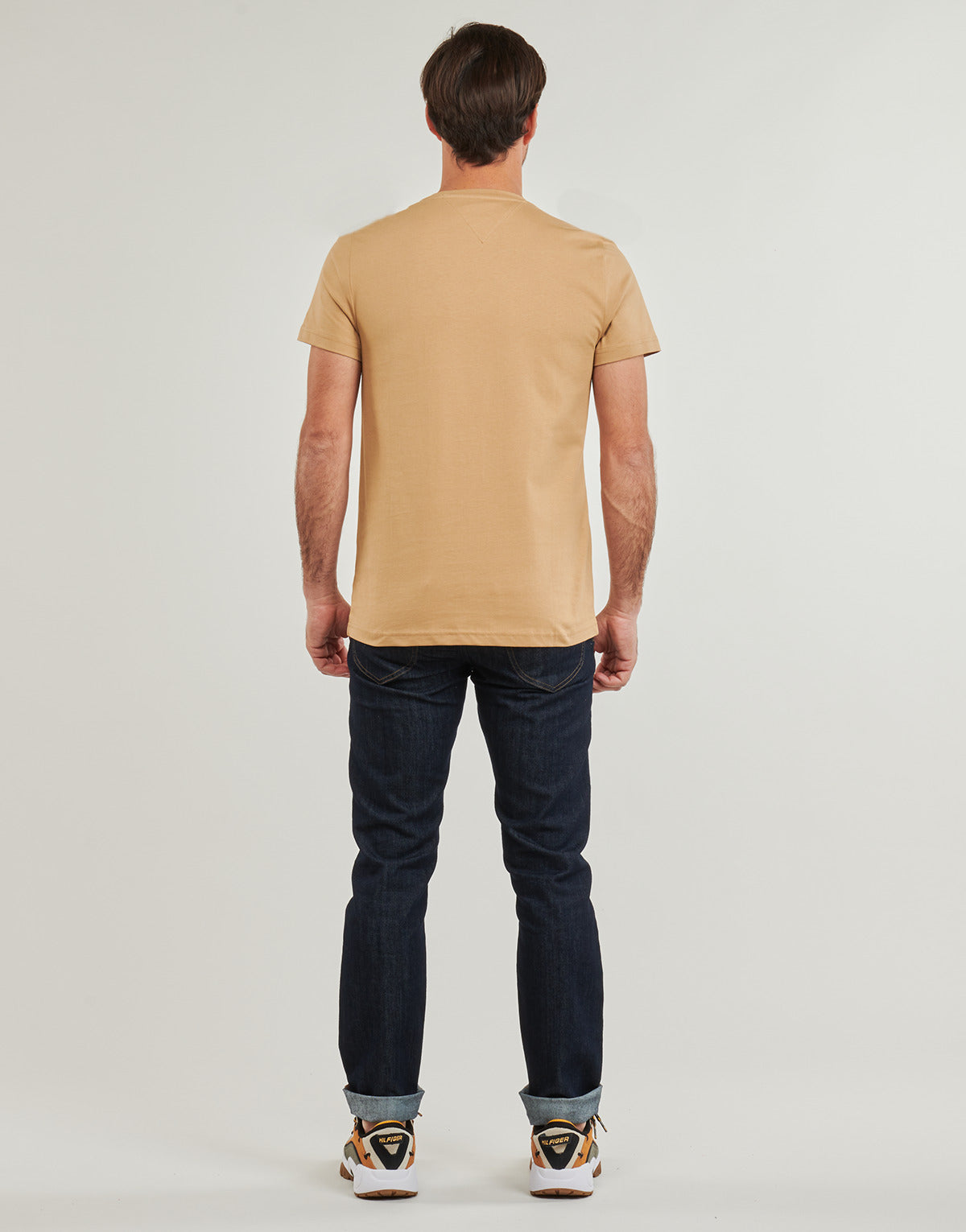 T-shirt Uomo Tommy Hilfiger LOGO TEE Beige