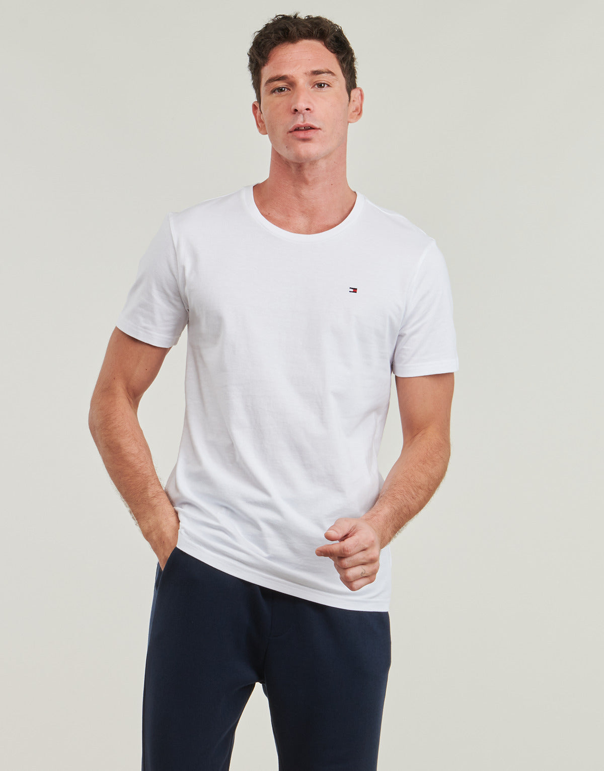 T-shirt Uomo Tommy Hilfiger  3P SS TEE X3  Bianco