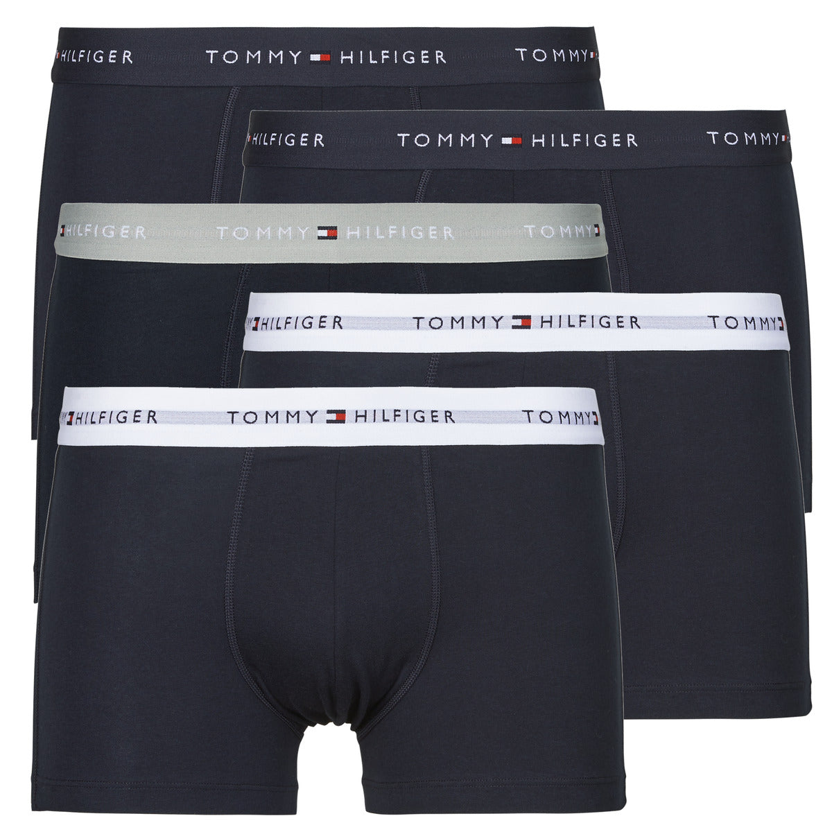 Boxer Uomo Tommy Hilfiger 5P TRUNK WB X5 Nero