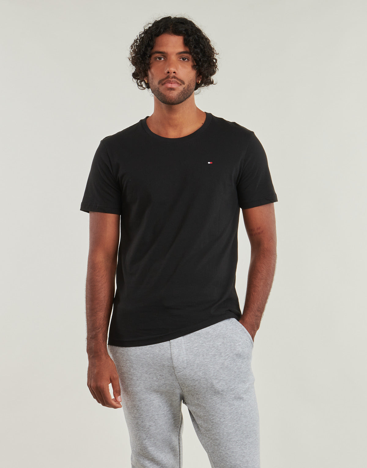 T-shirt Uomo Tommy Hilfiger  3P SS TEE X3  Nero