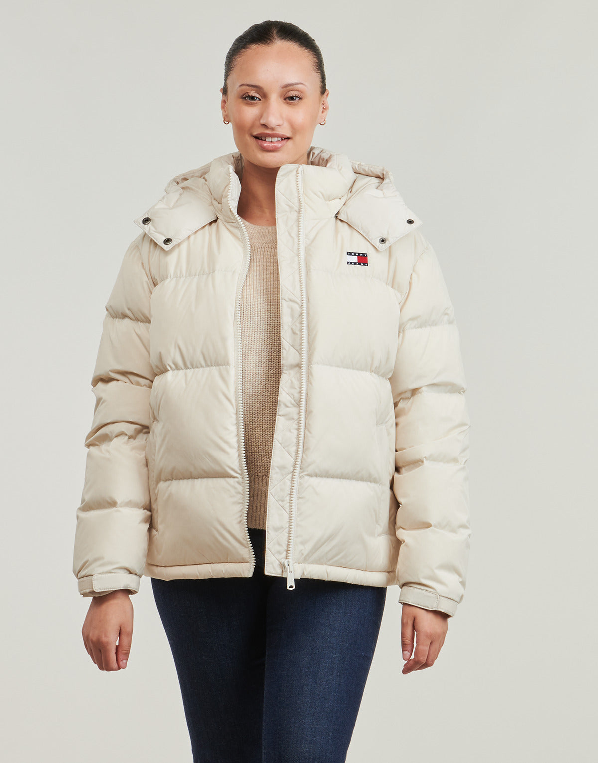 Piumino Donna Tommy Jeans  TJW ALASKA PUFFER EXT  Beige