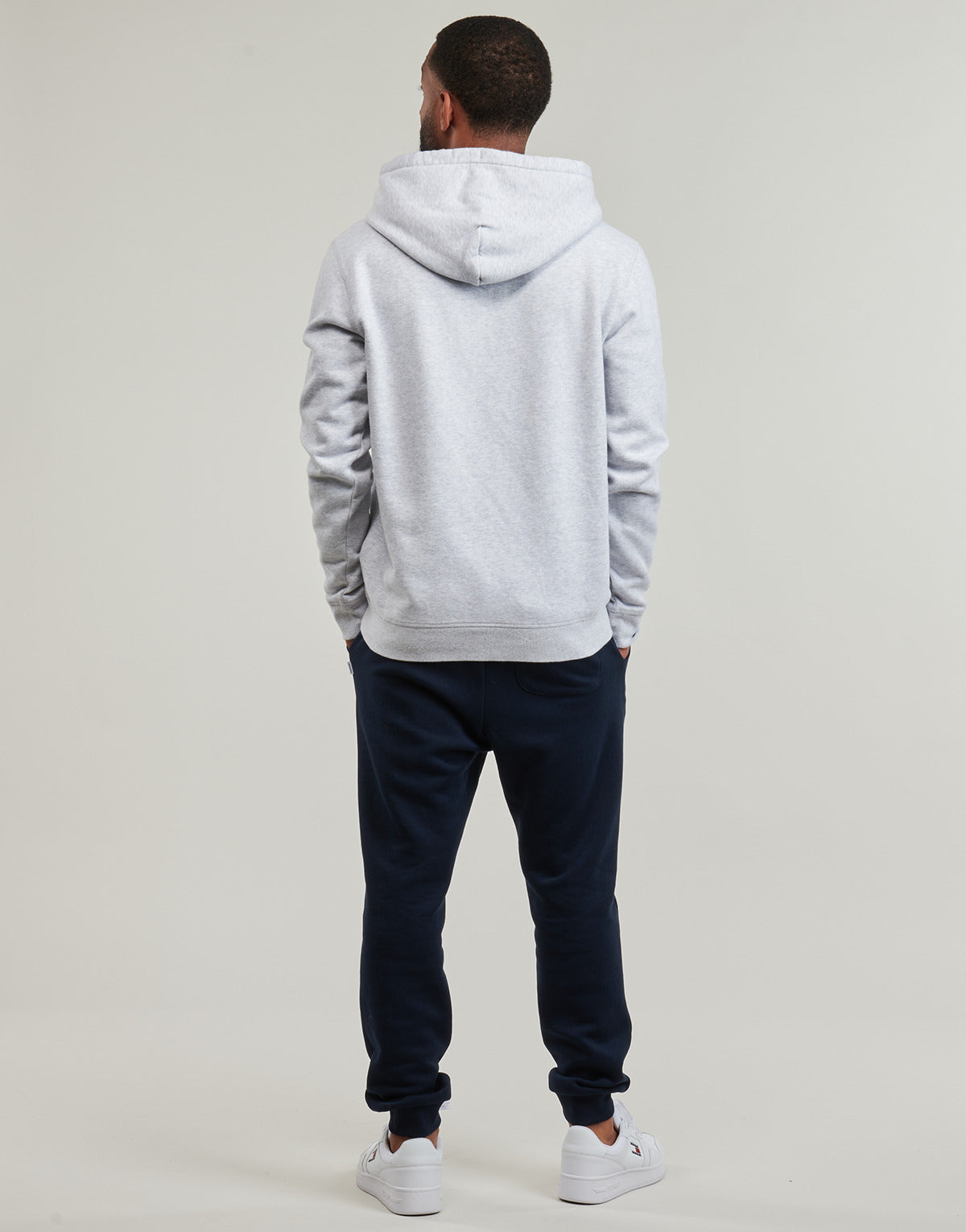 Felpa Uomo Tommy Jeans TJM REG WASHED PREP EXPLR HOODIE Grigio