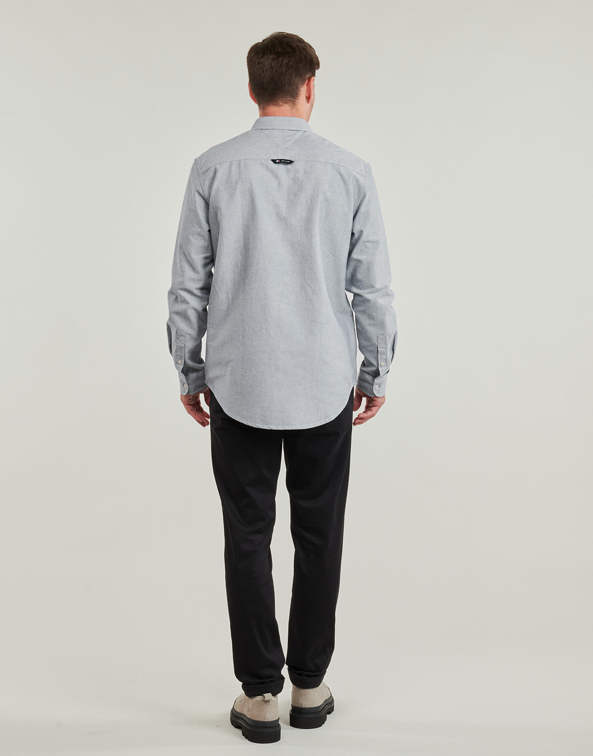 Camicia a maniche lunghe Uomo Tommy Jeans TJM ENTRY REG OXFORD SHIRT Grigio